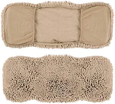 حوله خشک کن سریع سگ Tuff Pupper | حوله میکروفایبر فوق العاده جاذب | سایز خیلی بزرگ 35x15 مناسب برای همه نژادها | دارای جیب های دستی راحت | مناسب برای استفاده در فضای داخلی و خارجی | جنس بادوام | قابل شستشو در ماشین لباسشویی