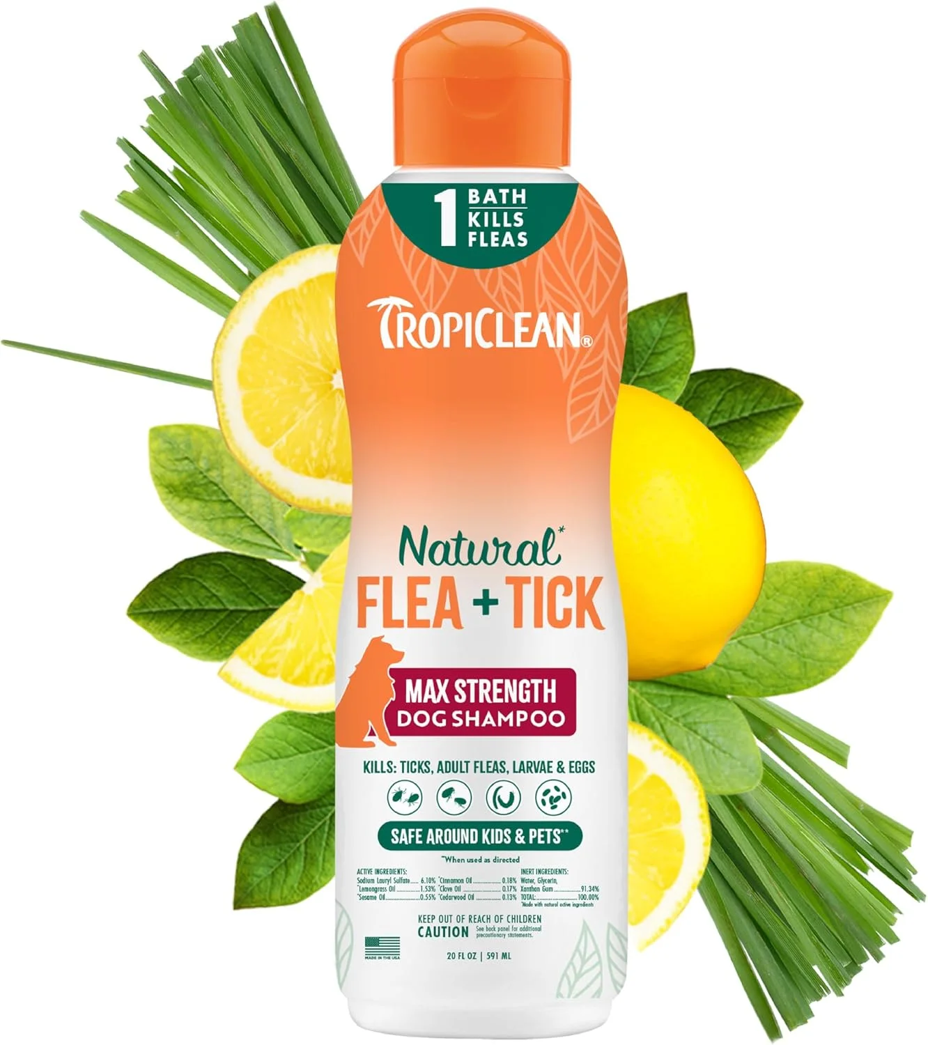 شامپو سگ با قدرت حداکثری تروپیکلین، 591 میلی لیتر