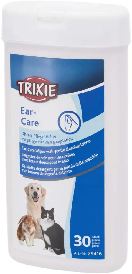 دستمال مرطوب تمیز کننده گوش سگ و گربه تریکسی 30 عددی