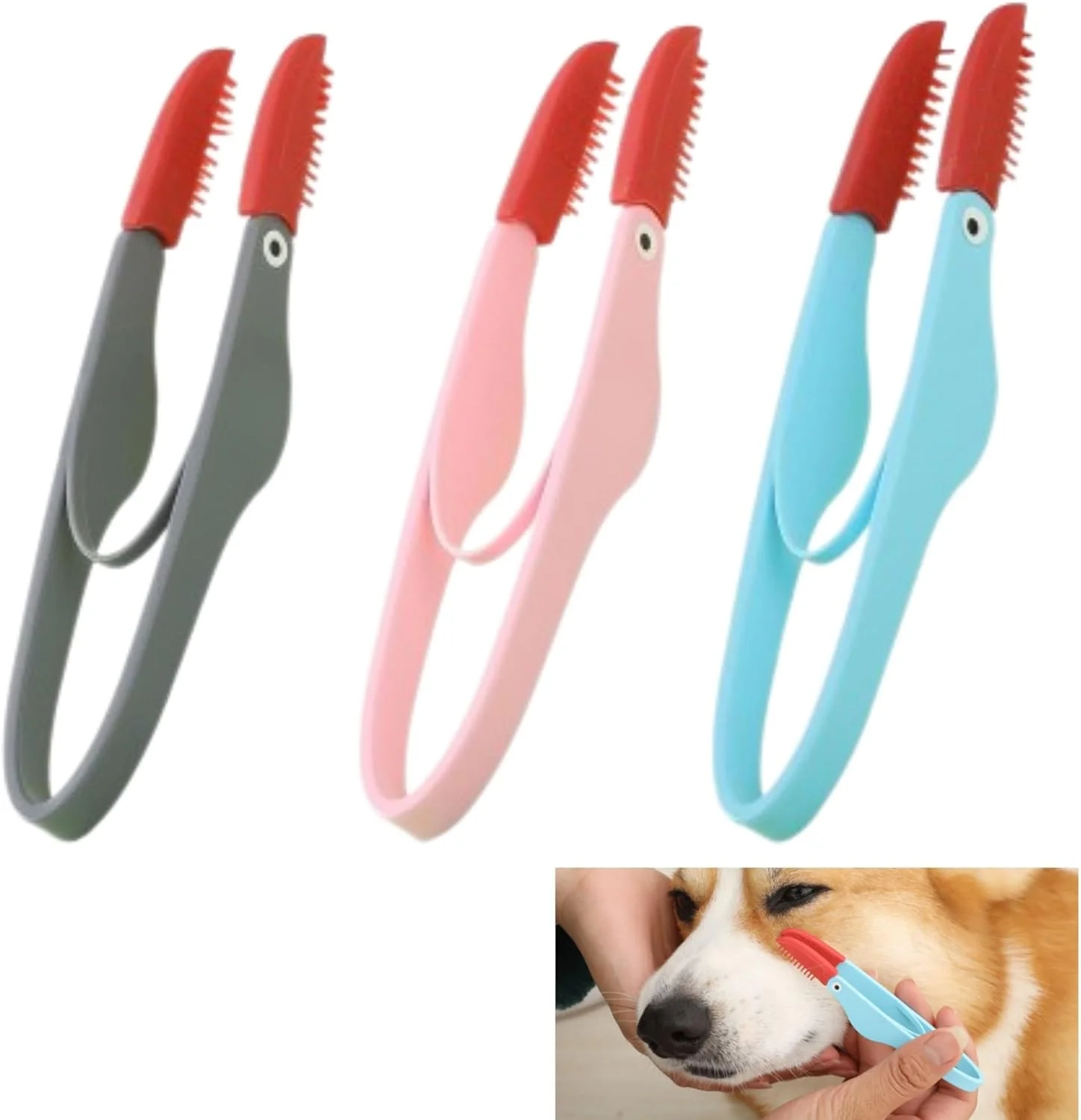 برس پاک کننده لکه اشک حیوانات خانگی Tazweeq، 3 عددی، برس شانه نرم و قابل شستشو، برس پاک کننده لکه اشک حیوانات خانگی، برس تمیز کننده ترشحات چشم سگ و گربه، ابزار نظافت حیوانات خانگی، به همراه دسته، شانه رفع لکه اشک، چند رنگ برس پاک کننده لکه اشک حیوانات خانگی Tazweeq، 3 عددی، برس شانه نرم و قابل شستشو، برس پاک کننده لکه اشک حیوانات خانگی، برس تمیز کننده ترشحات چشم سگ و گربه، ابزار نظافت حیوانات خانگی، به همراه دسته، شانه رفع لکه اشک، چند رنگ