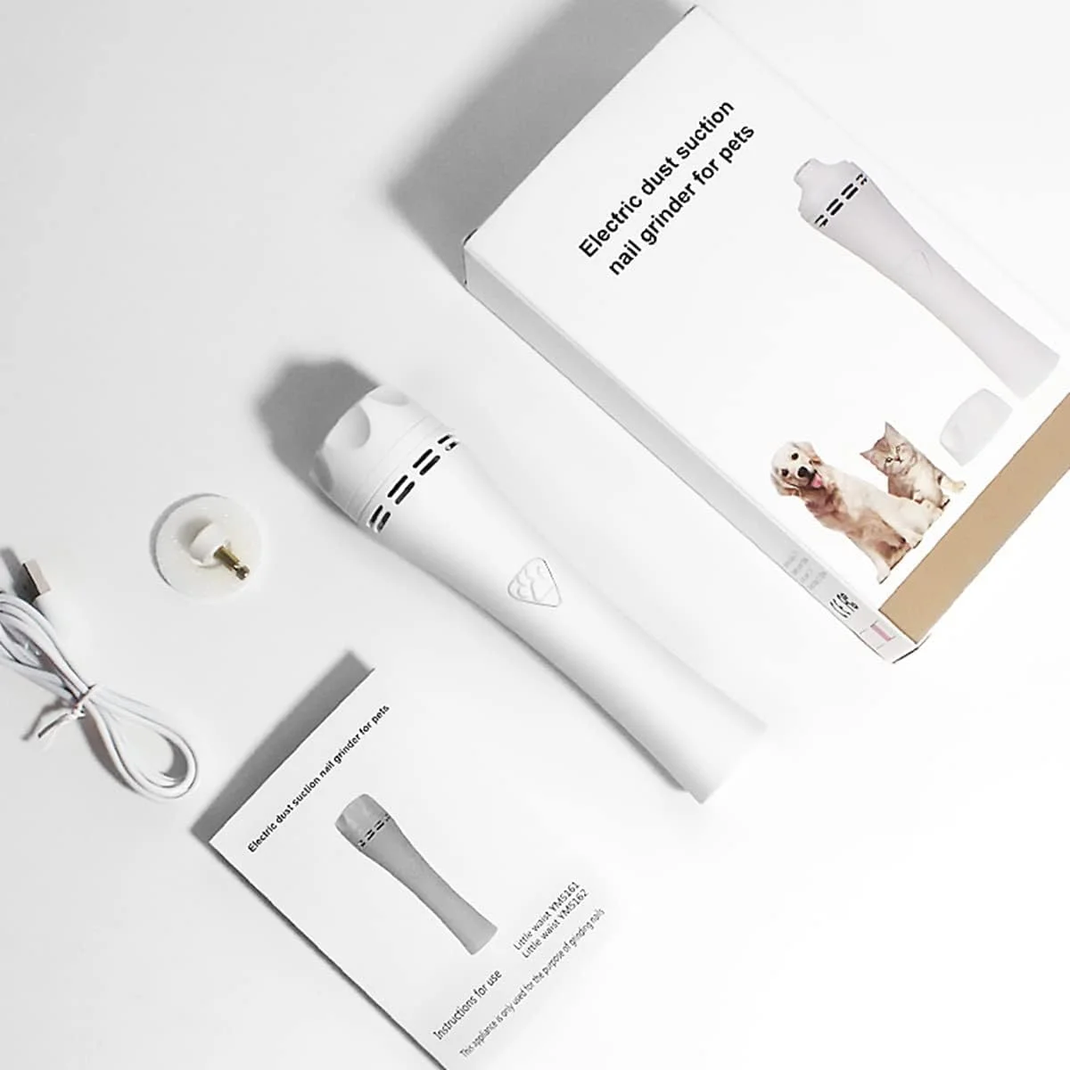 سوهان ناخن سگ TERRIFI، سوهان ناخن سگ و سوهان ناخن حیوانات خانگی قابل شارژ حرفه ای 3 سرعته ارتقا یافته، ماشین اصلاح ناخن حیوانات خانگی بی صدا و بدون درد برای سگ ها و گربه های کوچک، متوسط و بزرگ