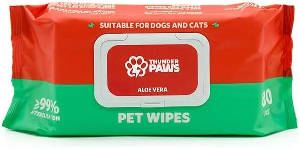 دستمال مرطوب بهداشتی حیوانات خانگی آلوئه ورا تاندر پاز - 80 عددی