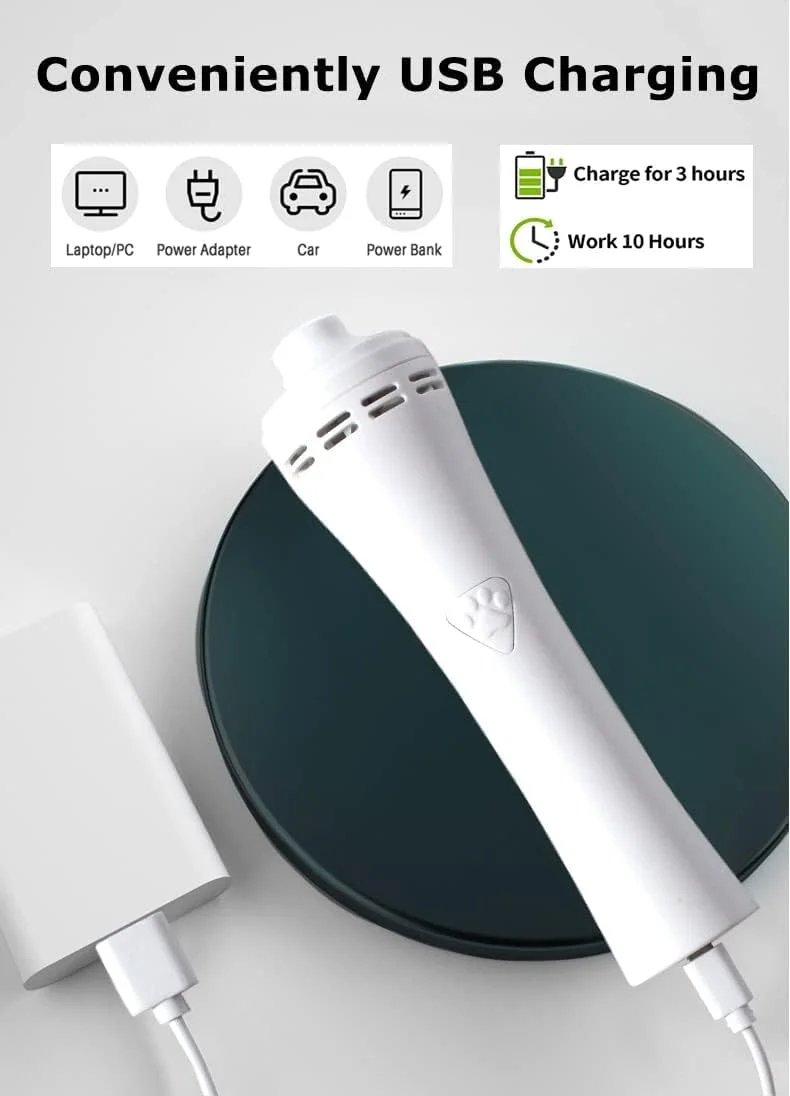 سوهان ناخن سگ TERRIFI، سوهان ناخن سگ و سوهان ناخن حیوانات خانگی قابل شارژ حرفه ای 3 سرعته ارتقا یافته، ماشین اصلاح ناخن حیوانات خانگی بی صدا و بدون درد برای سگ ها و گربه های کوچک، متوسط و بزرگ