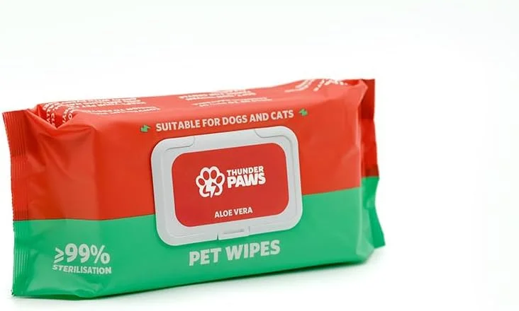 دستمال مرطوب بهداشتی حیوانات خانگی آلوئه ورا تاندر پاز - 80 عددی