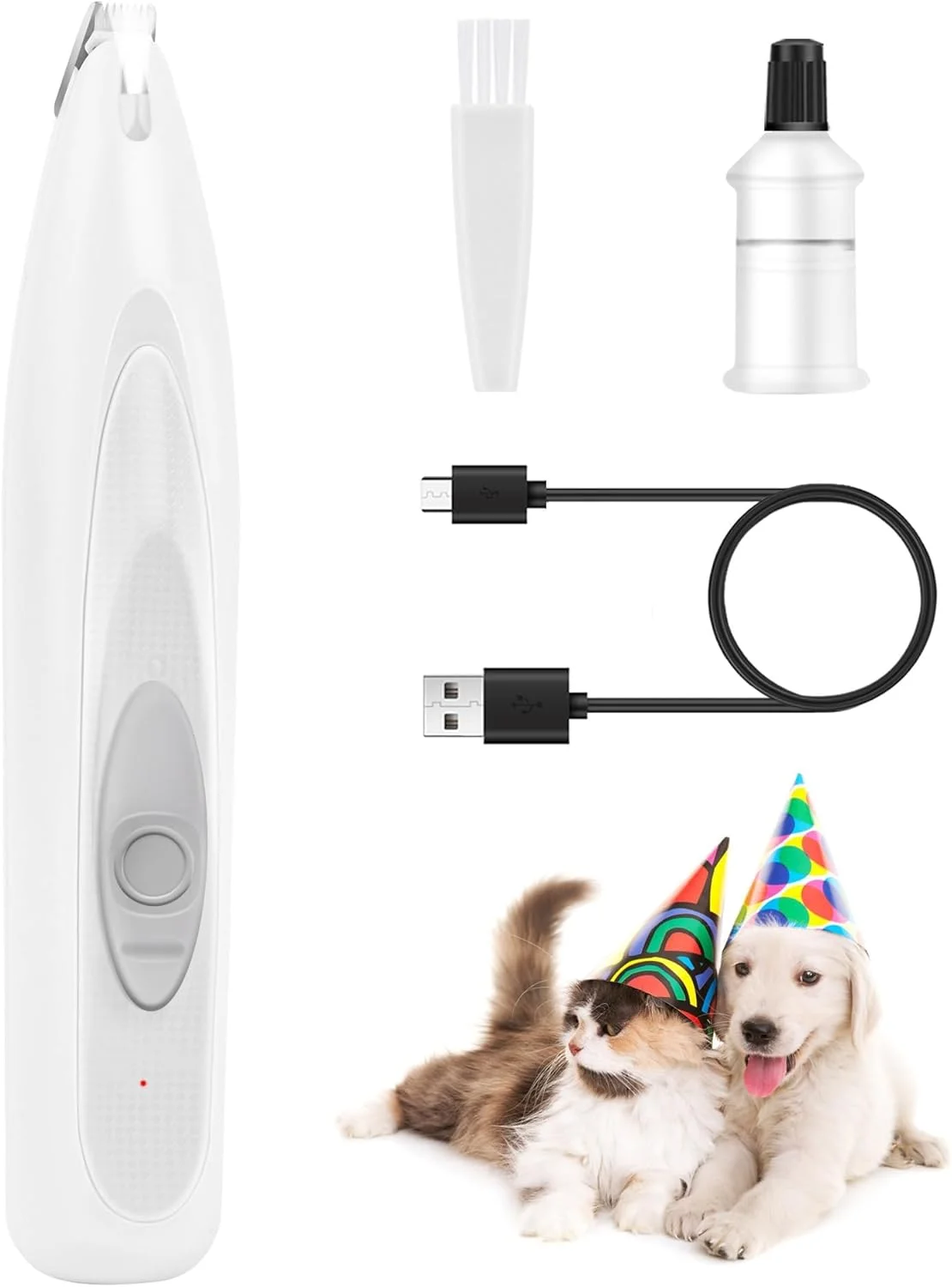 ماشین اصلاح پنجه سگ TERRIFI برای آرایش، ماشین اصلاح موی گربه بی سیم قابل شارژ با صدای کم، ماشین اصلاح موی حیوانات خانگی کوچک با چراغ LED، برای اصلاح اطراف پنجه، چشم ها، گوش ها، صورت و کپل سگ و گربه ماشین اصلاح پنجه سگ TERRIFI برای آرایش، ماشین اصلاح موی گربه بی سیم قابل شارژ با صدای کم، ماشین اصلاح موی حیوانات خانگی کوچک با چراغ LED، برای اصلاح اطراف پنجه، چشم ها، گوش ها، صورت و کپل سگ و گربه