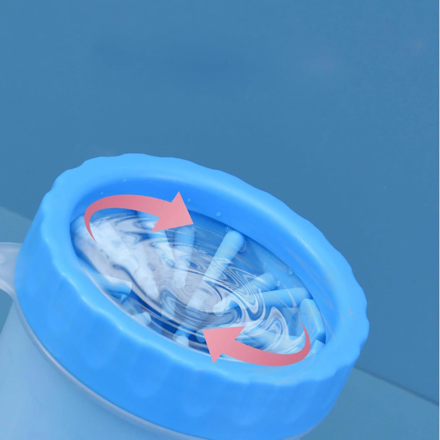 تمیز کننده پنجه سگ تزویق، شوینده قابل حمل پنجه سگ با سیلیکون 360 درجه، تمیز کننده سریع پای حیوانات خانگی برای سگ های نژاد کوچک، متوسط و بزرگ، فنجان شستشوی پای حیوانات خانگی، تمیز کننده 2 در 1 پنجه برای سگ ها