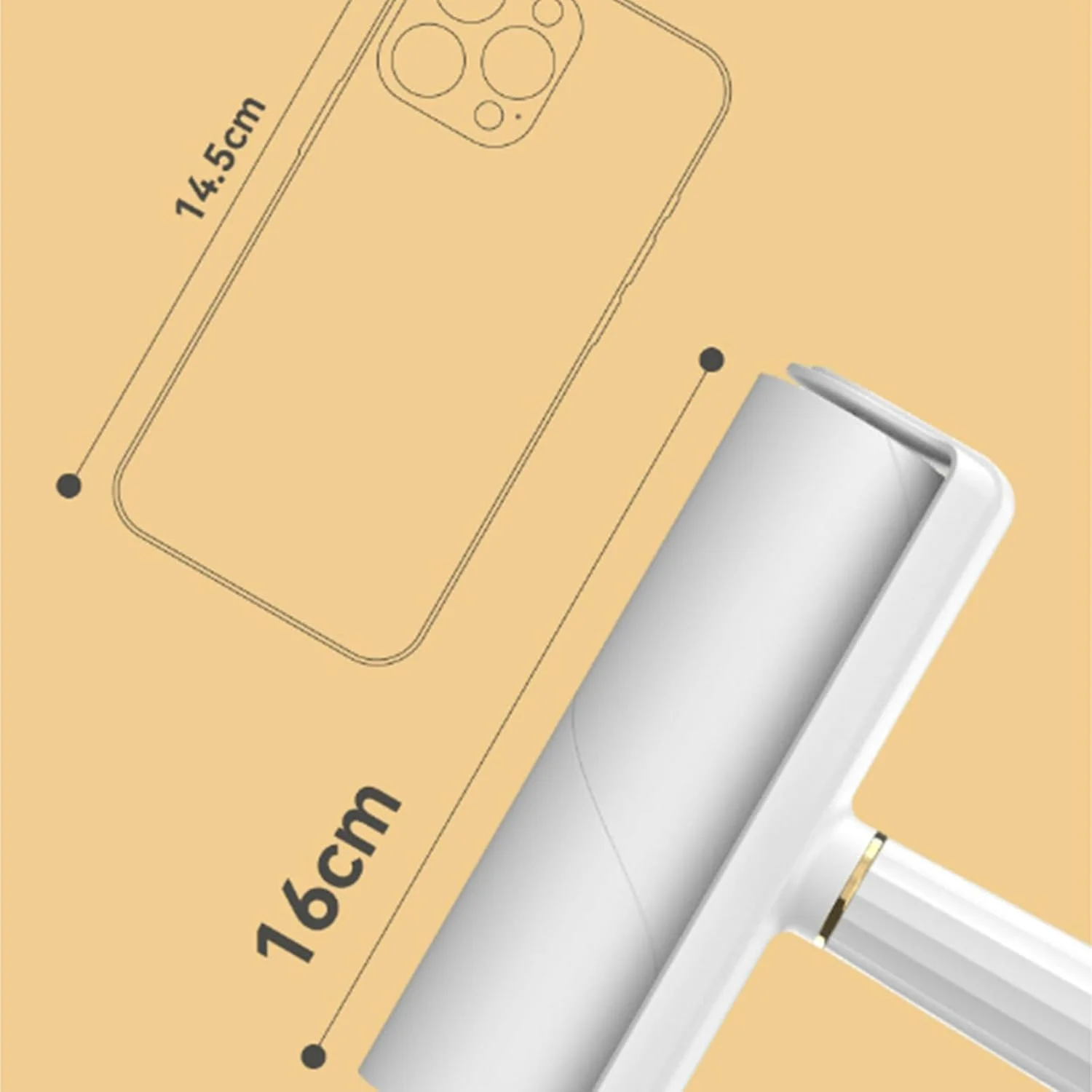 برس جمع کننده موی حیوانات خانگی تزویق، استیکر لوکس جدید، برس لباس رولی خانگی، دابر بزرگ، جمع کننده موی سگ و گربه، مناسب مبل، لوازم منزل، فرش، لباس، رختخواب، ابزار حذف موی حیوانات خانگی، سفید