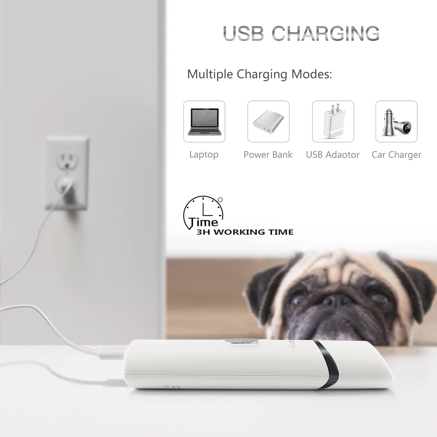 سوهان ناخن شارژی کم صدا SZMDLX برای حیوانات خانگی، سوهان برقی ناخن سگ، ابزار سوهان برای اصلاح، کوتاه کردن و صاف کردن بدون درد پنجه برای سگ ها، گربه ها و حیوانات خانگی کوچک، متوسط و بزرگ