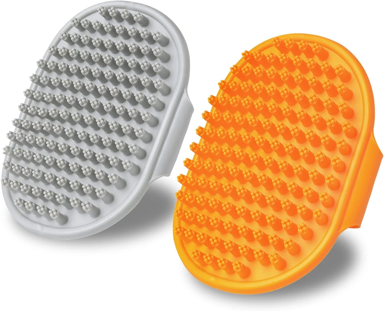 برس نظافت سگ SWIUKPHE، 2 عدد برس شامپو حیوانات خانگی، برس نظافت و ریزش موی سگ، شانه لاستیکی ماساژ آرامش بخش با بند قابل تنظیم