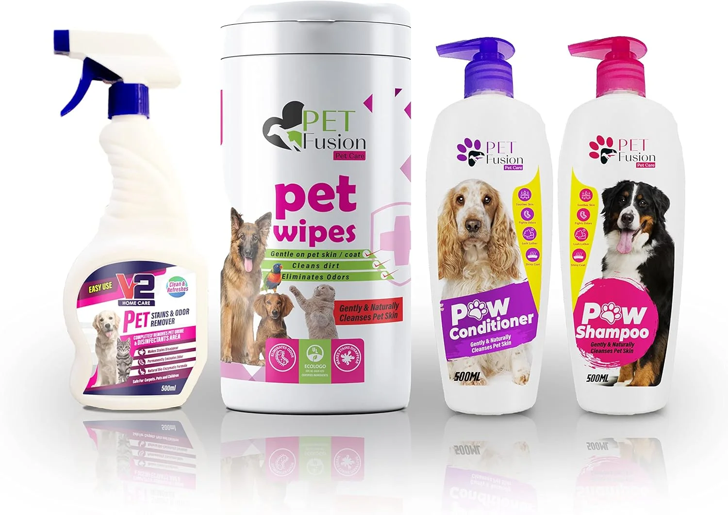 شامپو حیوانات خانگی سویش سوپر فیوژن 500 میلی لیتر - بدون سولفات، بدون آلرژن، متعادل از نظر PH