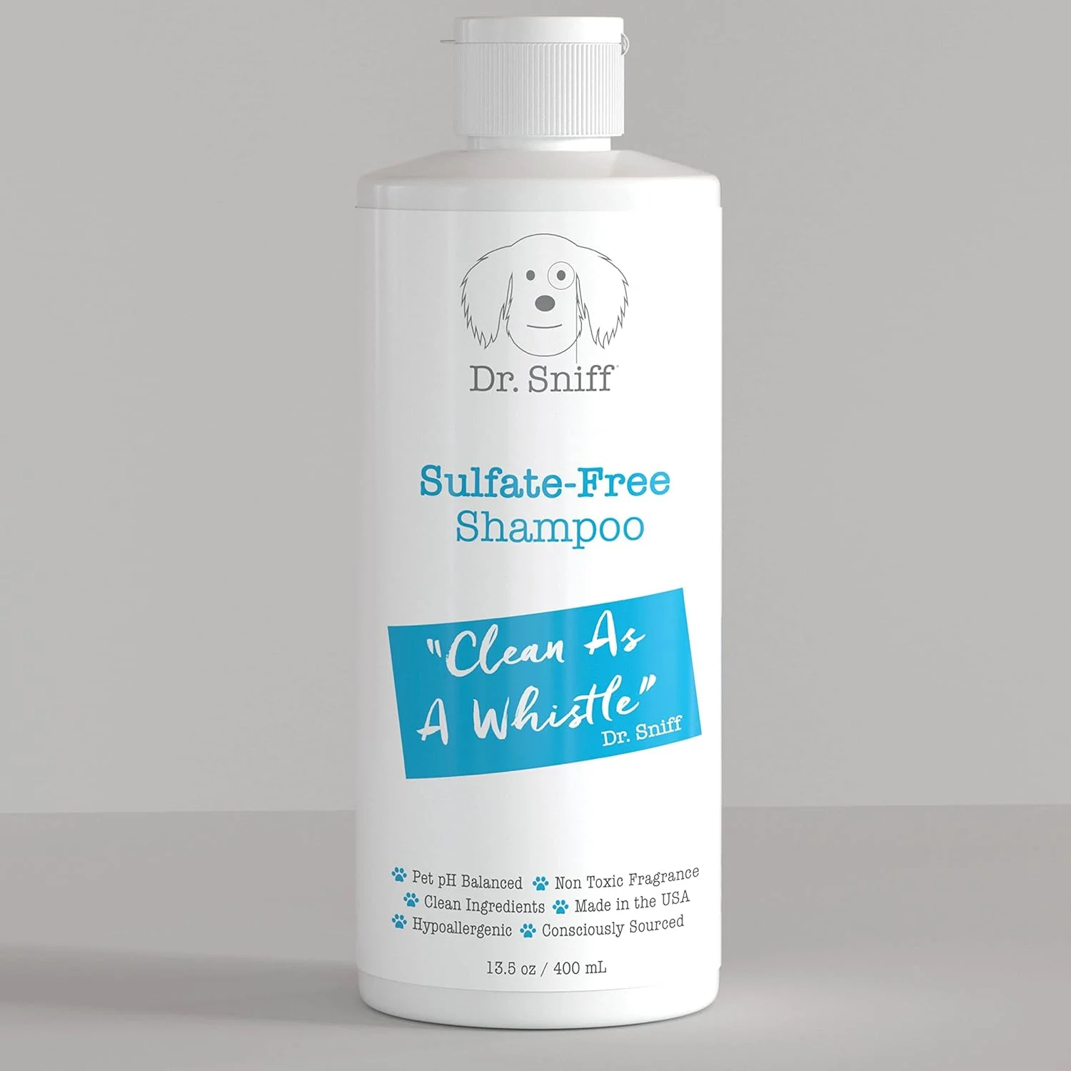 شامپو سگ بدون سولفات، ایمن برای پوست های حساس، خوشبو کننده پوشش بدن برای طراوت ماندگار، فرمول ضد حساسیت، آبرسان پوشش بدن و پوست، کاهش خارش، ساخت آمریکا، 400 میلی لیتر