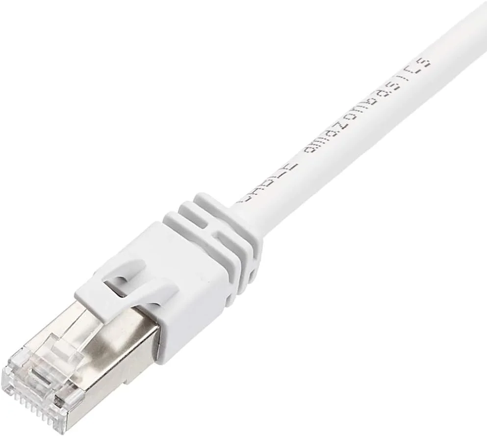 کابل اینترنت پچ اترنت گیگابیتی پرسرعت آمازون بیسیکس RJ45 Cat 7، 10 گیگابیت بر ثانیه، 600 مگاهرتز - سفید، 6 متری کابل اینترنت پچ اترنت گیگابیتی پرسرعت آمازون بیسیکس RJ45 Cat 7، 10 گیگابیت بر ثانیه، 600 مگاهرتز - سفید، 6 متری