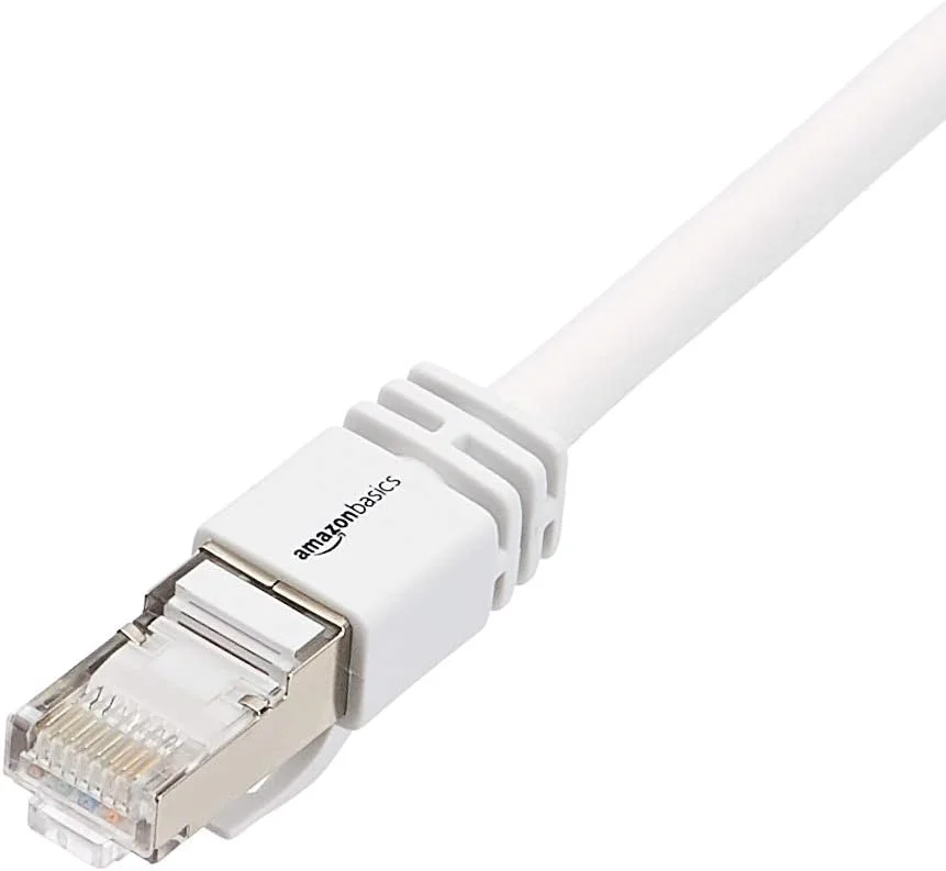 کابل اینترنت پچ اترنت گیگابیتی پرسرعت آمازون بیسیکس RJ45 Cat 7، 10 گیگابیت بر ثانیه، 600 مگاهرتز - سفید، 6 متری کابل اینترنت پچ اترنت گیگابیتی پرسرعت آمازون بیسیکس RJ45 Cat 7، 10 گیگابیت بر ثانیه، 600 مگاهرتز - سفید، 6 متری