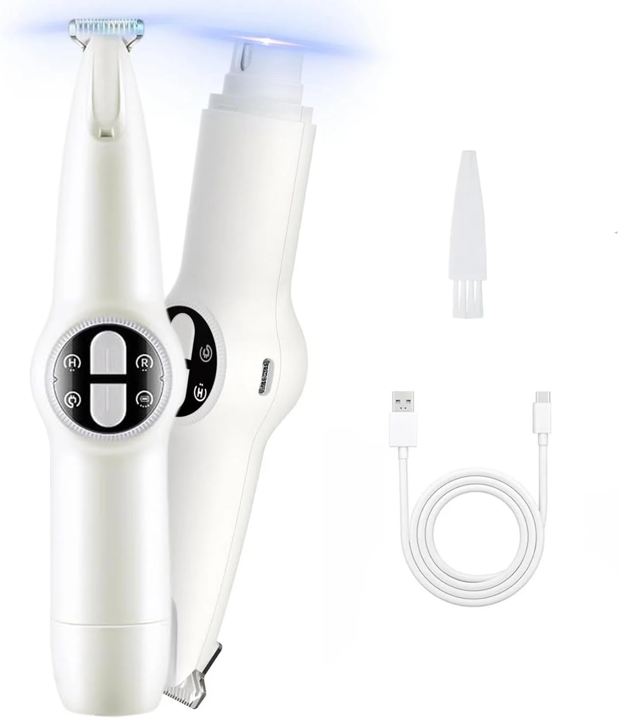 ماشین اصلاح پنجه سگ SPNOR با چراغ LED، کیت ارتقا یافته 2 در 1 برای نظافت سگ، ماشین اصلاح ناخن حیوانات خانگی بی سیم با 3 پورت برای سگ های کوچک، متوسط و بزرگ