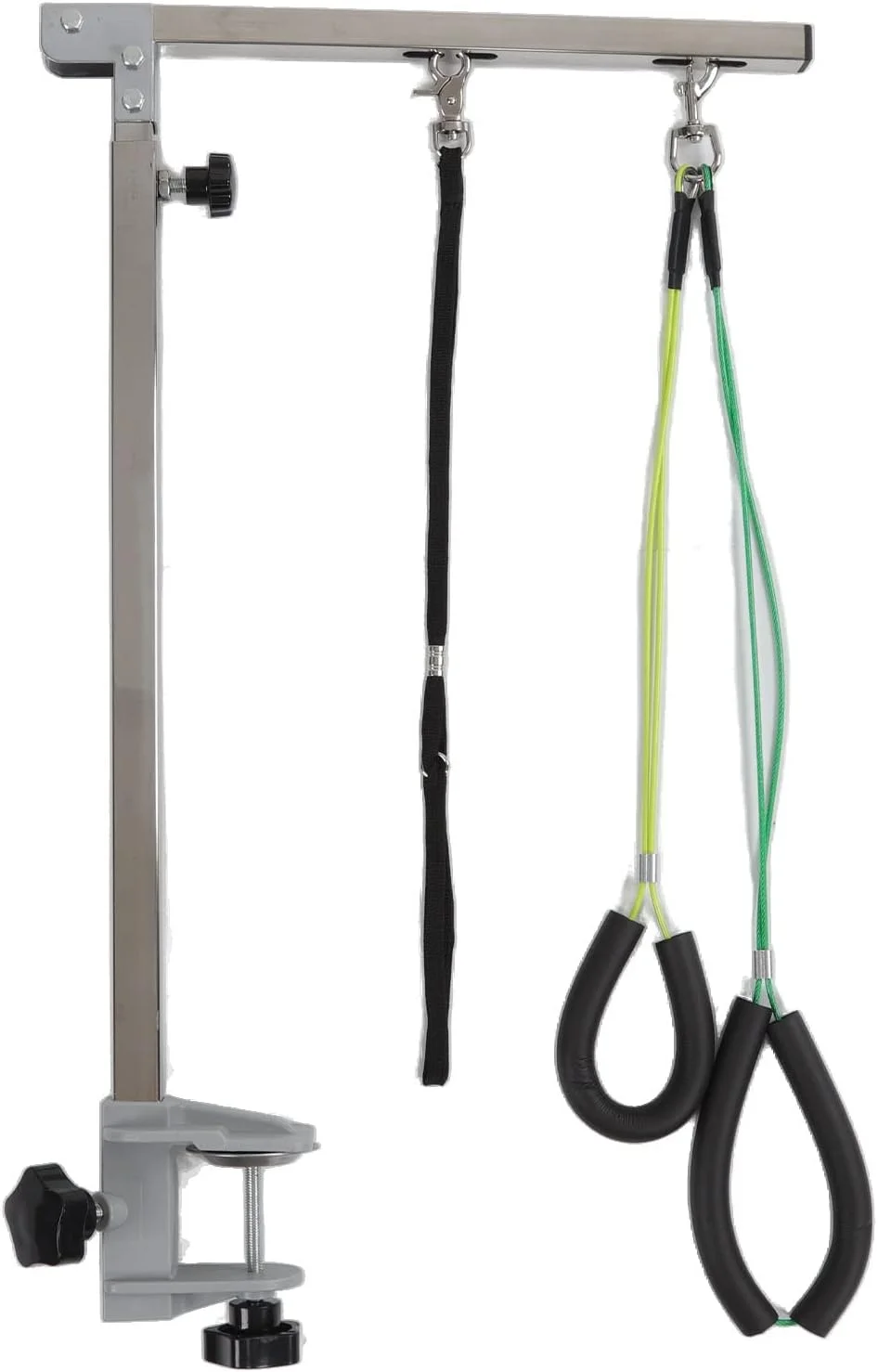 بازوی میز آرایش سگ Sorandy با گیره و طناب، پایه آرایش سگ تاشو و قابل تنظیم ارتفاع از جنس استیل ضد زنگ، مهار کننده آرایش برای سگ ها و گربه های کوچک و متوسط در خانه