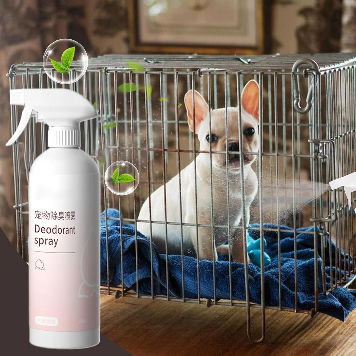 اسپری خوشبو کننده سگ، 500 میلی لیتر اسپری رفع بوی سگ - اسپری خوشبو کننده با ماندگاری طولانی برای رفع بوی بد تخت حیوانات خانگی، فرش، مبلمان، مبل، ماشین، خانه