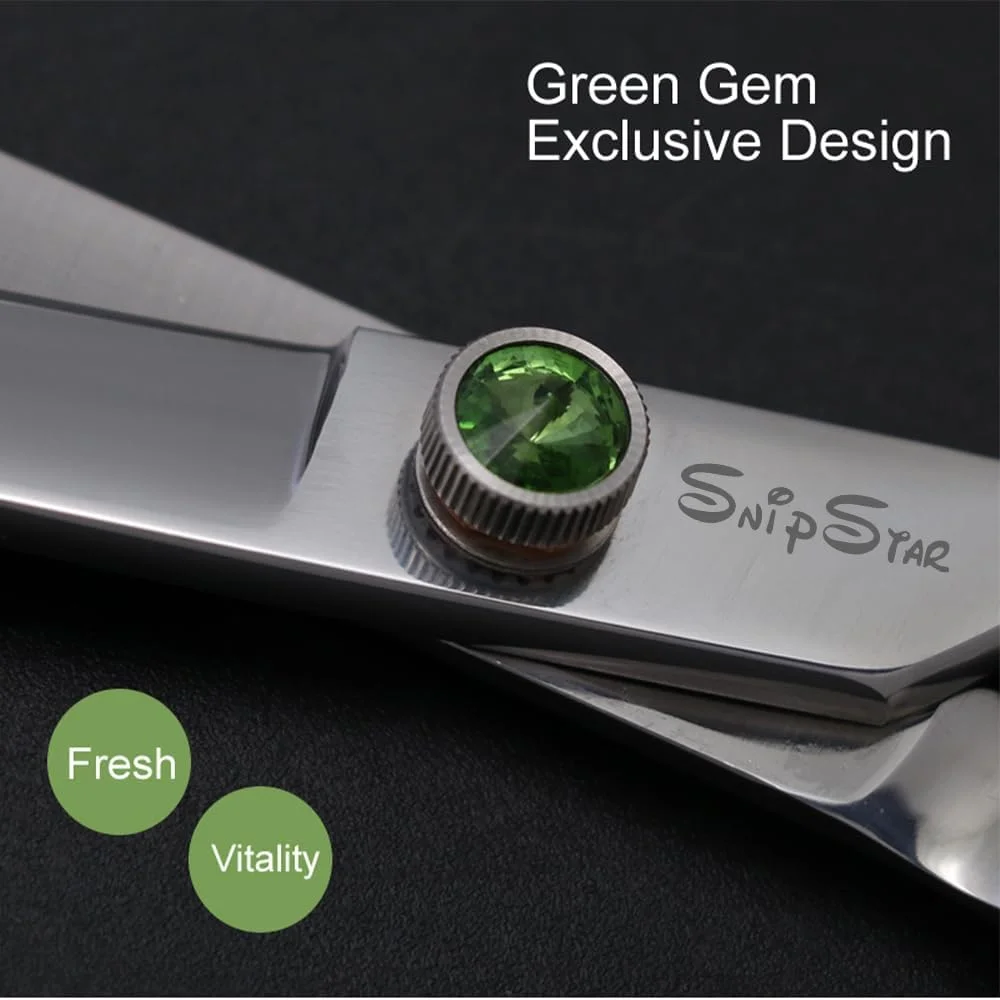 قیچی چانکر حرفه ای 7.5 اینچی حیوانات خانگی SnipStar، قیچی آرایش سگ فولاد VG10 درجه یک، 24 دندانه، نرخ تنک کردن 65٪