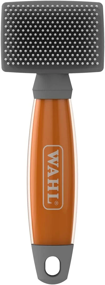 برس نرم نایلونی کوچک Wahl، برس حرفه ای نظافت، برس حیوانات خانگی برای سگ ها و گربه ها، ابزار نظافت برای حیوانات خانگی، برس نرم برای حیوانات مو بلند و کوتاه، دسته ژله ای