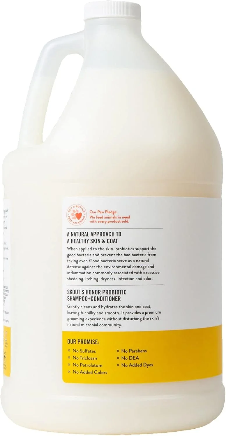 شامپو و نرم کننده پروبیوتیک اسکوتز آنر با رایحه پیچ امین الدوله حجم 3.7 لیتر