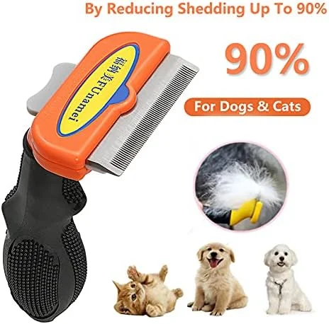 برس موی حیوانات خانگی SKEIDO، شانه موبر، چنگک ریزش مو، ابزار نظافت خز، شانه موبر برای سگ ها و گربه ها