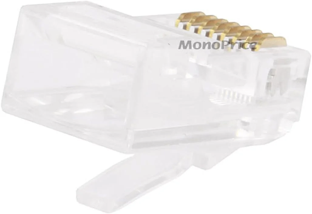 پک 100 عددی کانکتور RJ-45 مونوپرایس برای کابل استرند (107246) پک 100 عددی کانکتور RJ-45 مونوپرایس برای کابل استرند (107246)