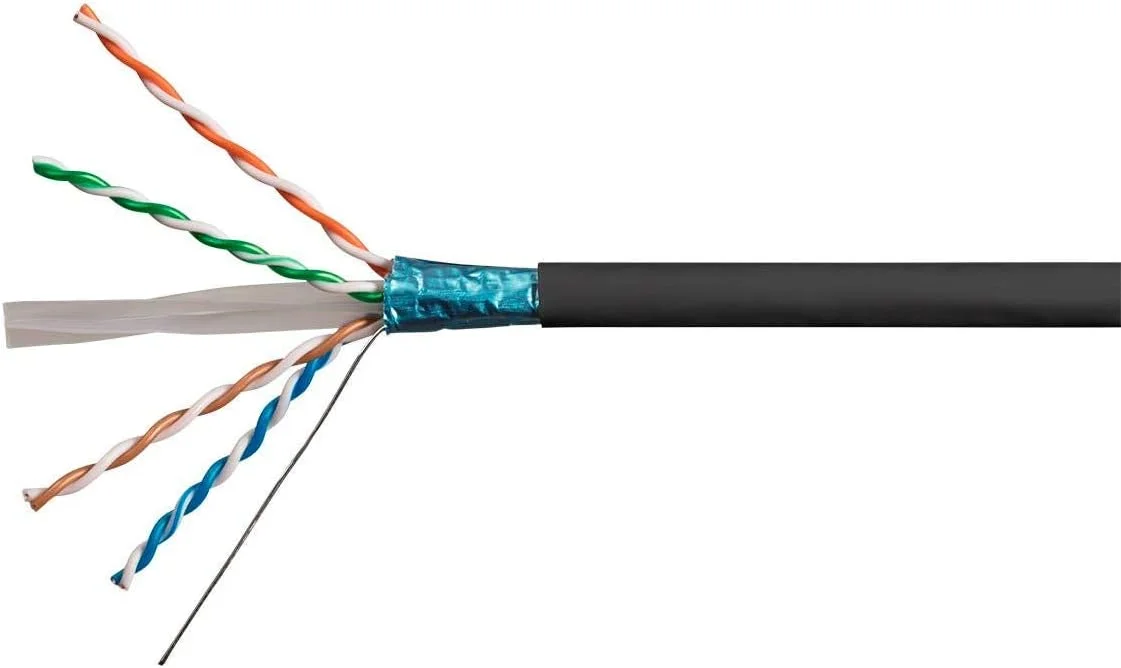 کابل شبکه اترنت Cat5e مونوپرایس - کابل اینترنت شبکه - جامد، 350 مگاهرتز، STP، CMR، دارای رتبه رایزر، سیم مسی خالص بدون روکش، 24AWG، بدون لوگو، 305 متر، مشکی کابل شبکه اترنت Cat5e مونوپرایس - کابل اینترنت شبکه - جامد، 350 مگاهرتز، STP، CMR، دارای رتبه رایزر، سیم مسی خالص بدون روکش، 24AWG، بدون لوگو، 305 متر، مشکی