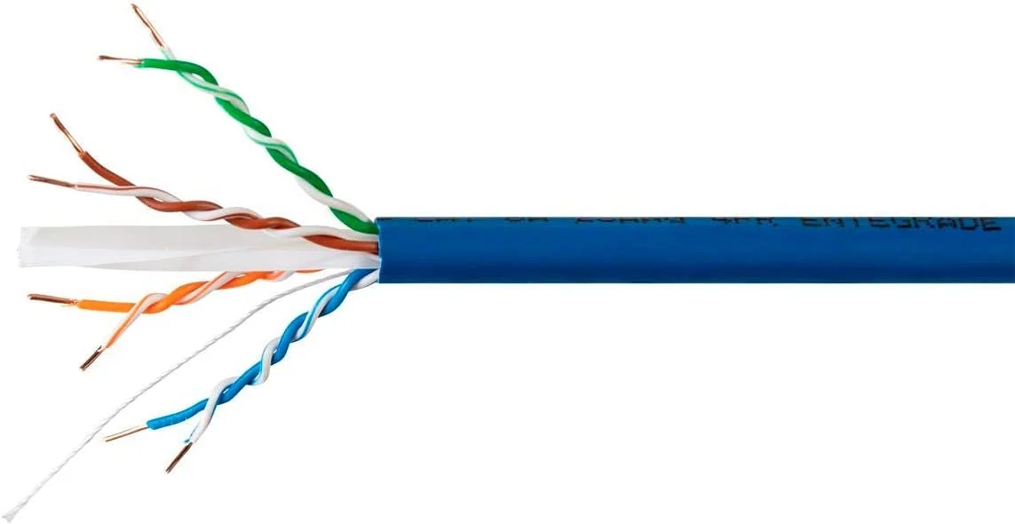کابل شبکه اترنت Cat6A Plus مونوپرایس - 305 متر - آبی | مس خالص، 650 مگاهرتز، UTP، جامد، دارای رتبه رایزر (CMR)، 23AWG، 10G - سری Entegrade کابل شبکه اترنت Cat6A Plus مونوپرایس - 305 متر - آبی | مس خالص، 650 مگاهرتز، UTP، جامد، دارای رتبه رایزر (CMR)، 23AWG، 10G - سری Entegrade
