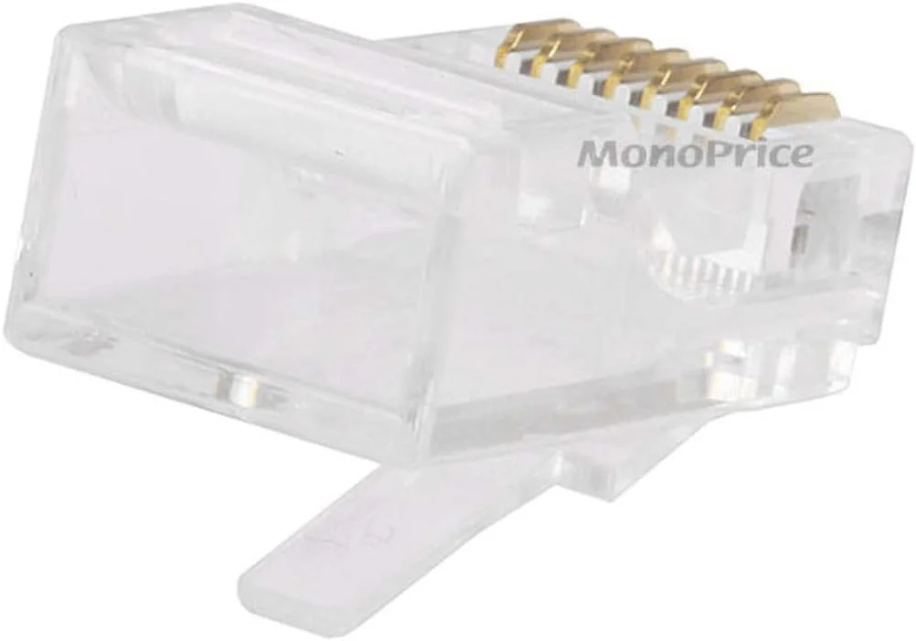 کانکتور RJ-45 مدل 8P8C برای کابل تخت رشته ای 50 عددی Monoprice (107322) کانکتور RJ-45 مدل 8P8C برای کابل تخت رشته ای 50 عددی Monoprice (107322)