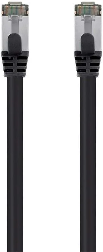 کابل شبکه اترنت Monoprice Cat8 26AWG S/FTP - طول 3 فوت - مشکی، 2 گیگاهرتز، 40 گیگابیت بر ثانیه، 3dB هدروم، مس خالص، PVC - سری Entegrade