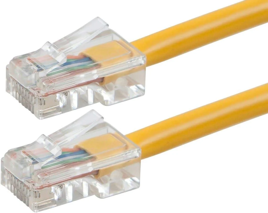 کابل شبکه اترنت Cat6 مونوپرایس 113266 Zeroboot - سیم اینترنت شبکه - RJ45، رشته ای، 550 مگاهرتز، UTP، سیم مسی خالص، 24AWG، 2.1 متر، زرد