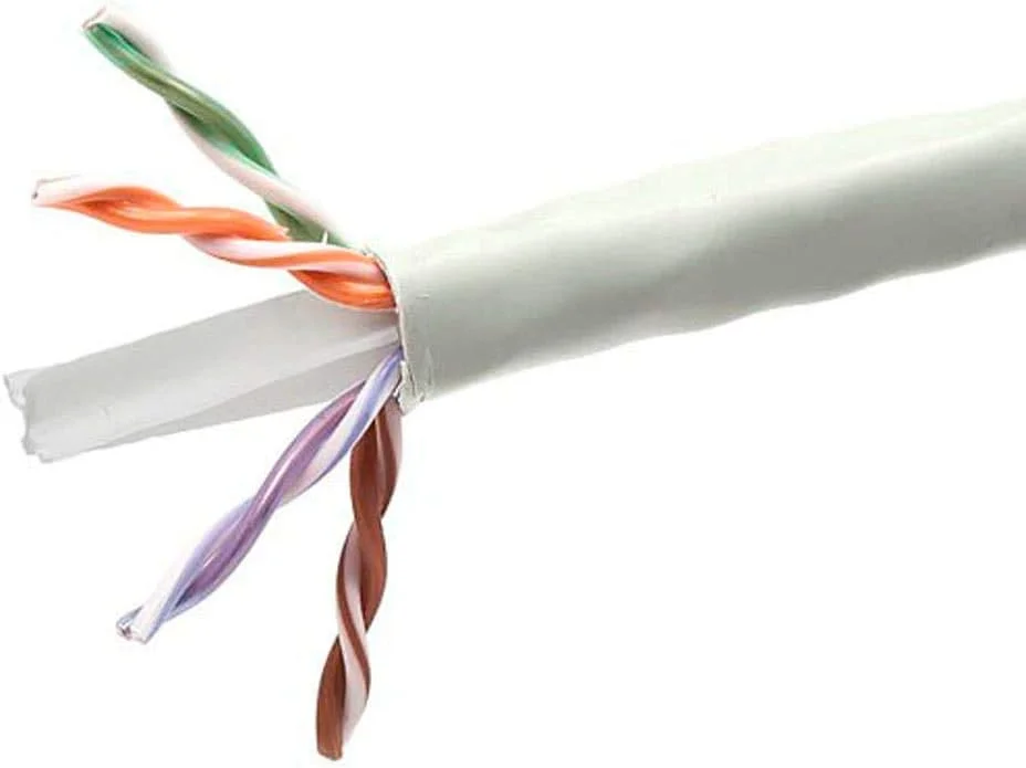 کابل شبکه اترنت Cat6 مونوپرایس - کابل اینترنت شبکه - جامد، 550 مگاهرتز، UTP، CMP، Plenum، سیم مسی خالص، 23AWG، بدون لوگو، 305 متر، خاکستری