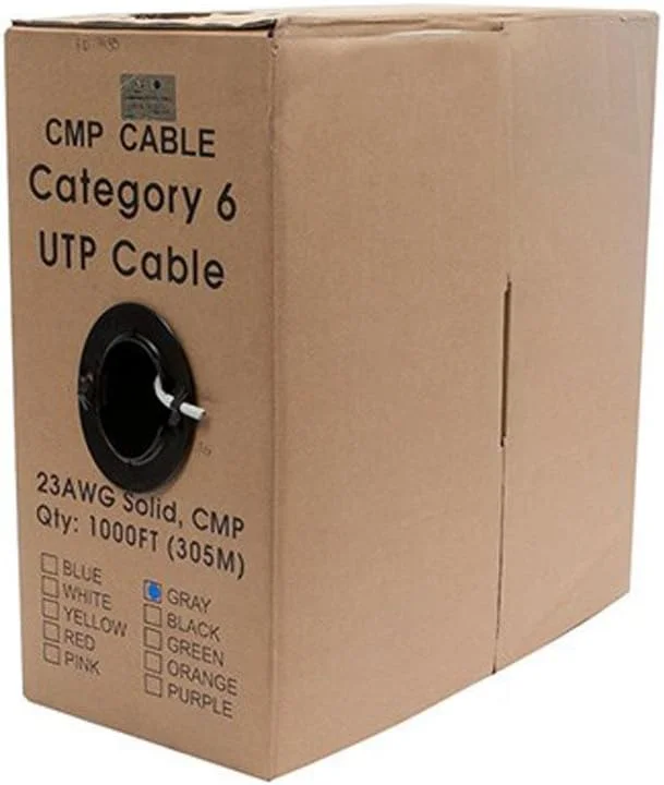 کابل شبکه اترنت Cat6 مونوپرایس - کابل اینترنت شبکه - جامد، 550 مگاهرتز، UTP، CMP، Plenum، سیم مسی خالص، 23AWG، بدون لوگو، 305 متر، خاکستری کابل شبکه اترنت Cat6 مونوپرایس - کابل اینترنت شبکه - جامد، 550 مگاهرتز، UTP، CMP، Plenum، سیم مسی خالص، 23AWG، بدون لوگو، 305 متر، خاکستری