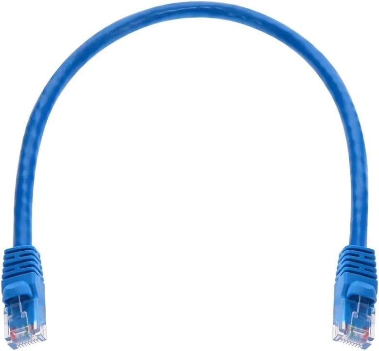 کابل شبکه اترنت Cat5e UTP مسی بدون روکش Monoprice با طول 0.3 متر و گیج 24AWG و پهنای باند 350 مگاهرتز - آبی کابل شبکه اترنت Cat5e UTP مسی بدون روکش Monoprice با طول 0.3 متر و گیج 24AWG و پهنای باند 350 مگاهرتز - آبی