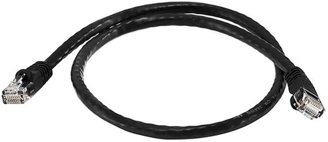 کابل شبکه پچ Cat6 موناپرایس مدل 103419 - کابل اینترنت شبکه - RJ45، رشته ای، 550 مگاهرتز، UTP، سیم مسی خالص، 24AWG، طول 2 فوت، مشکی