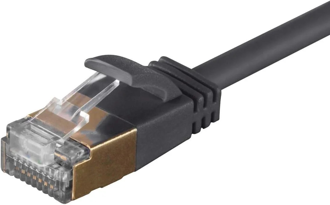 کابل شبکه اترنت Monoprice SlimRun Cat6A - سیم اینترنت شبکه - RJ45، رشته ای، STP، سیم مسی خالص، 36AWG، 0.3 متر، مشکی کابل شبکه اترنت Monoprice SlimRun Cat6A - سیم اینترنت شبکه - RJ45، رشته ای، STP، سیم مسی خالص، 36AWG، 0.3 متر، مشکی