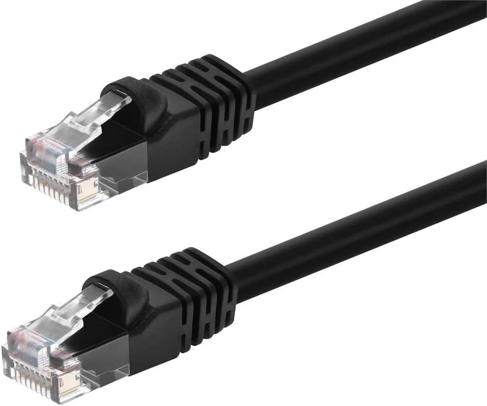 کابل شبکه 25 فوتی Monoprice Cat6 24AWG UTP اترنت با روکش مسی - مشکی