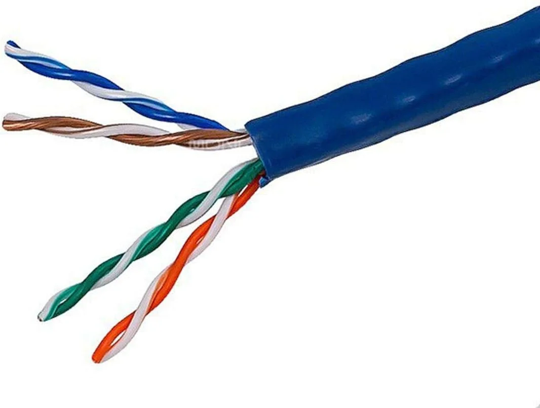 کابل شبکه اترنت Cat5e مونوپرایس - کابل اینترنت شبکه - جامد، 350 مگاهرتز، UTP، CMR، دارای رتبه رایزر، سیم مسی خالص، 24AWG، 250 فوت، آبی