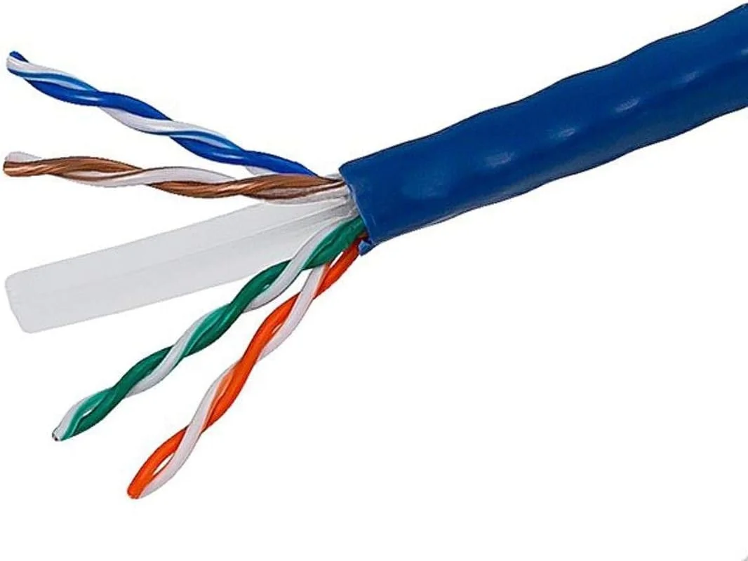 کابل شبکه اترنت Cat6 مونوپرایس - 75 متر - آبی | سیم اینترنت شبکه - رشته ای، 550 مگاهرتز، UTP، CM، سیم مسی خالص 24AWG