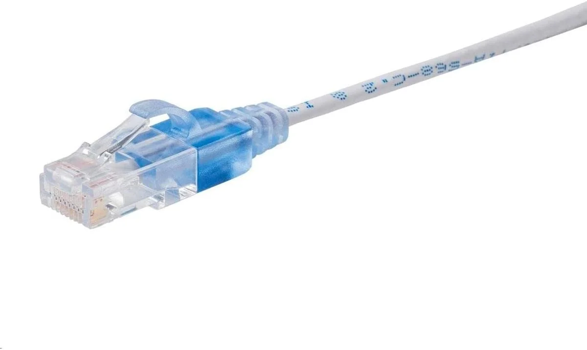 کابل شبکه پچ Cat6A موناپریس مدل 133201 - 25 فوت - سفید | بسته 5 عددی، 10G - سری SlimRun