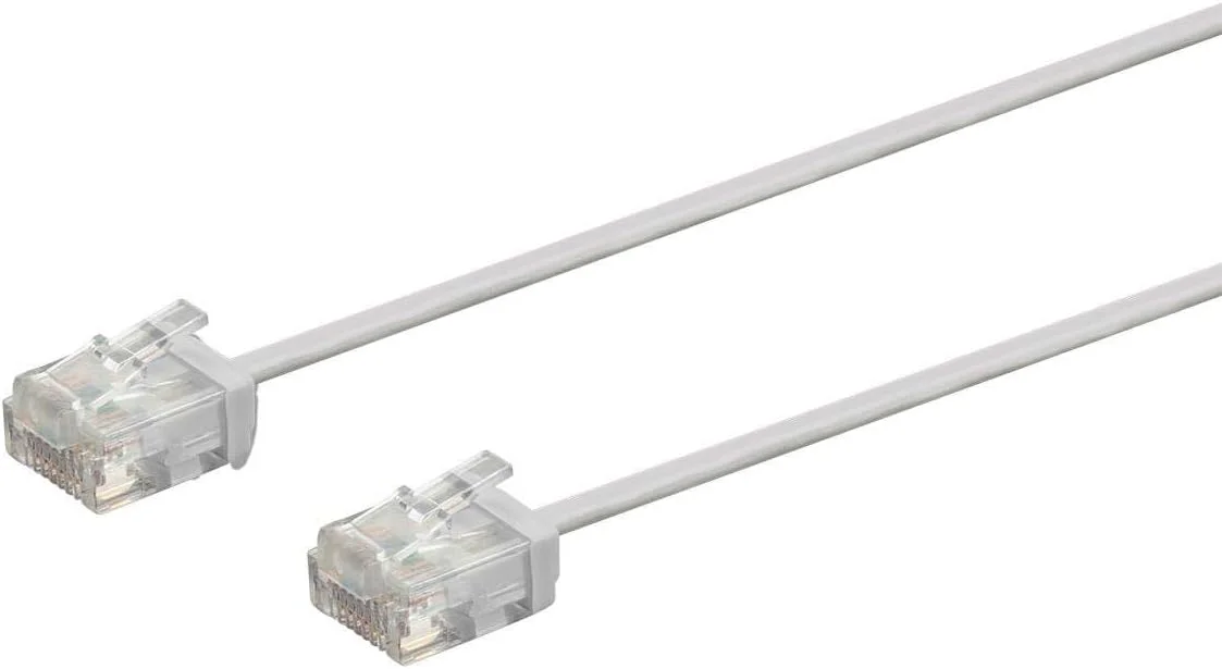کابل پچ اترنت Cat6 مونوپرایس - بدون گیر، 550 مگاهرتز، UTP، 32AWG، طول 1 فوت، خاکستری - سری Micro SlimRun