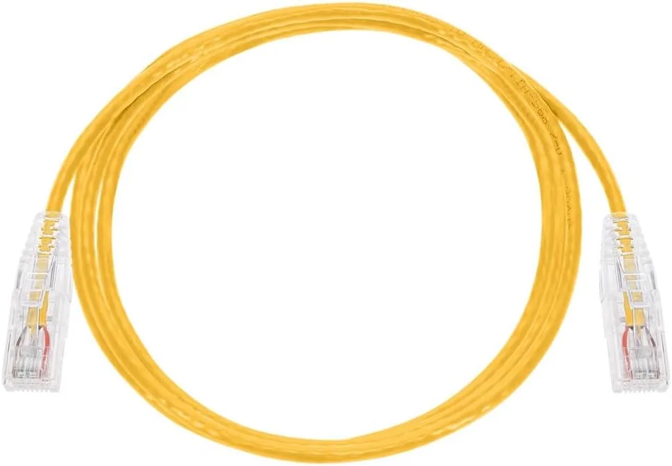 کابل شبکه اترنت Cat6 مونوپرایس - 1.5 متر - زرد | کابل اینترنت شبکه - RJ45 بدون گیر استاندارد 550MHz UTP CMR با سیم مسی خالص 28AWG - سری SlimRun کابل شبکه اترنت Cat6 مونوپرایس - 1.5 متر - زرد | کابل اینترنت شبکه - RJ45 بدون گیر استاندارد 550MHz UTP CMR با سیم مسی خالص 28AWG - سری SlimRun