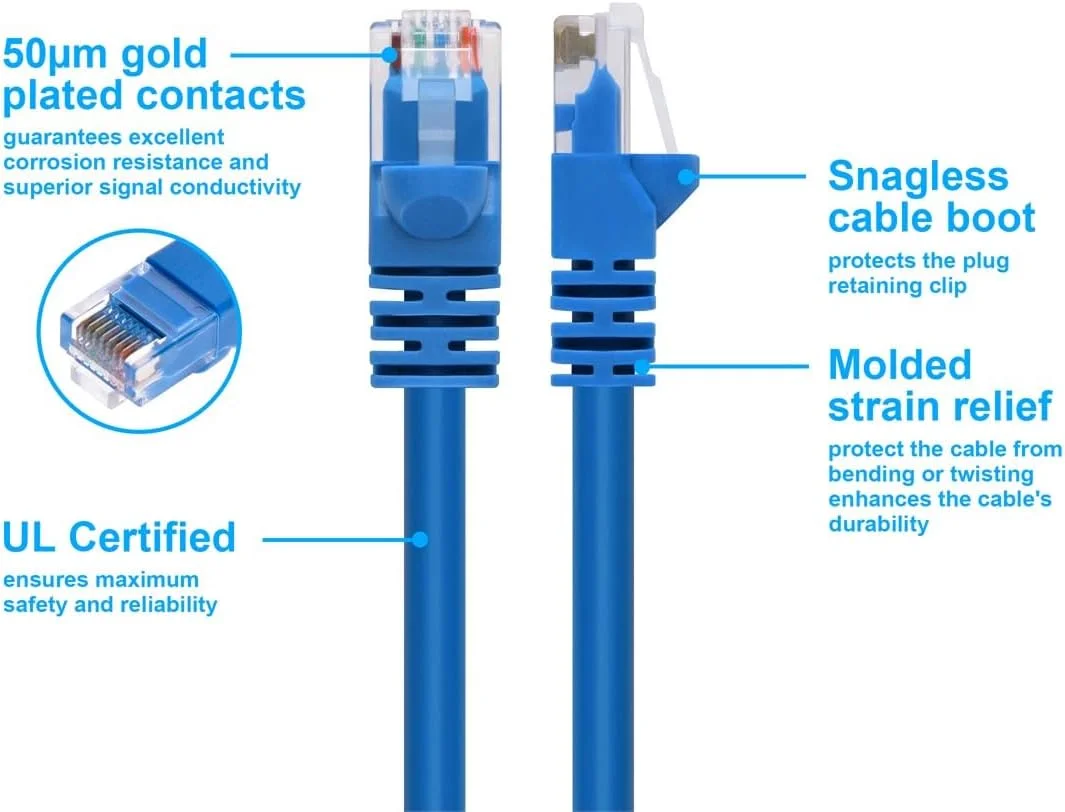کابل شبکه پچ اترنت Cat6 UTP مونوپرایس 102119، طول 30 متر، 24AWG - آبی کابل شبکه پچ اترنت Cat6 UTP مونوپرایس 102119، طول 30 متر، 24AWG - آبی