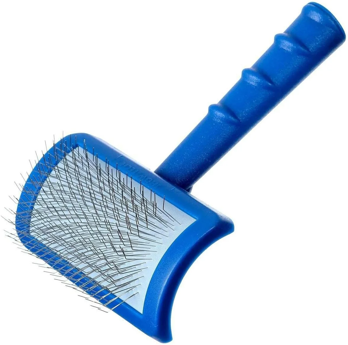 برس نرم و بلند مخصوص سگ Show Tech Tuffer Than Tangles، سایز متوسط، مناسب برای نژادهای دودل، پین های زاویه دار برای باز کردن گره، از بین بردن لایه زیرین مو، دسته راحت