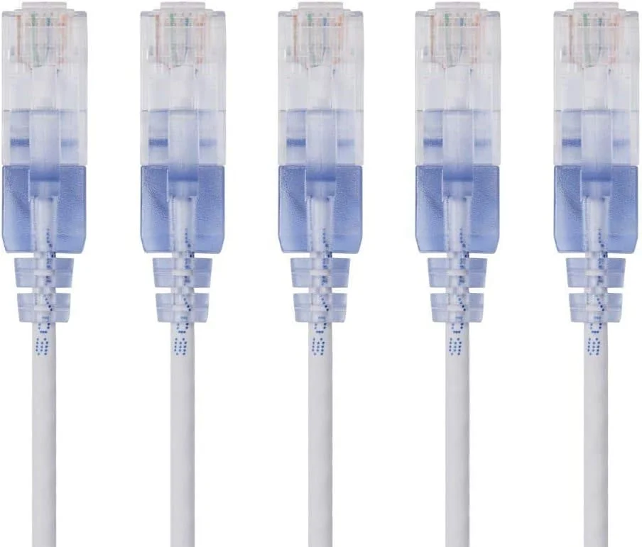 کابل شبکه اترنت Cat6A اسلیم ران Monoprice - سیم اینترنت شبکه - RJ45، رشته ای، UTP، سیم مسی خالص، 30AWG، 0.5 فوت، سفید، بسته 5 عددی کابل شبکه اترنت Cat6A اسلیم ران Monoprice - سیم اینترنت شبکه - RJ45، رشته ای، UTP، سیم مسی خالص، 30AWG، 0.5 فوت، سفید، بسته 5 عددی