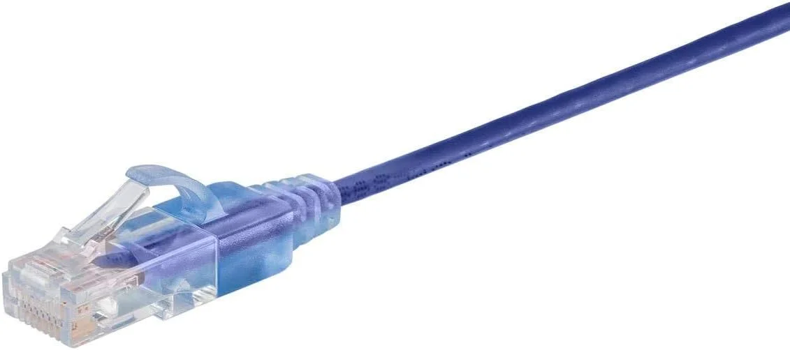 کابل شبکه باریک Monoprice SlimRun Cat6A - کابل اینترنت شبکه - RJ45، رشته ای، UTP، سیم مسی خالص، 30AWG، 0.5 فوت، بنفش، بسته 10 عددی کابل شبکه باریک Monoprice SlimRun Cat6A - کابل اینترنت شبکه - RJ45، رشته ای، UTP، سیم مسی خالص، 30AWG، 0.5 فوت، بنفش، بسته 10 عددی