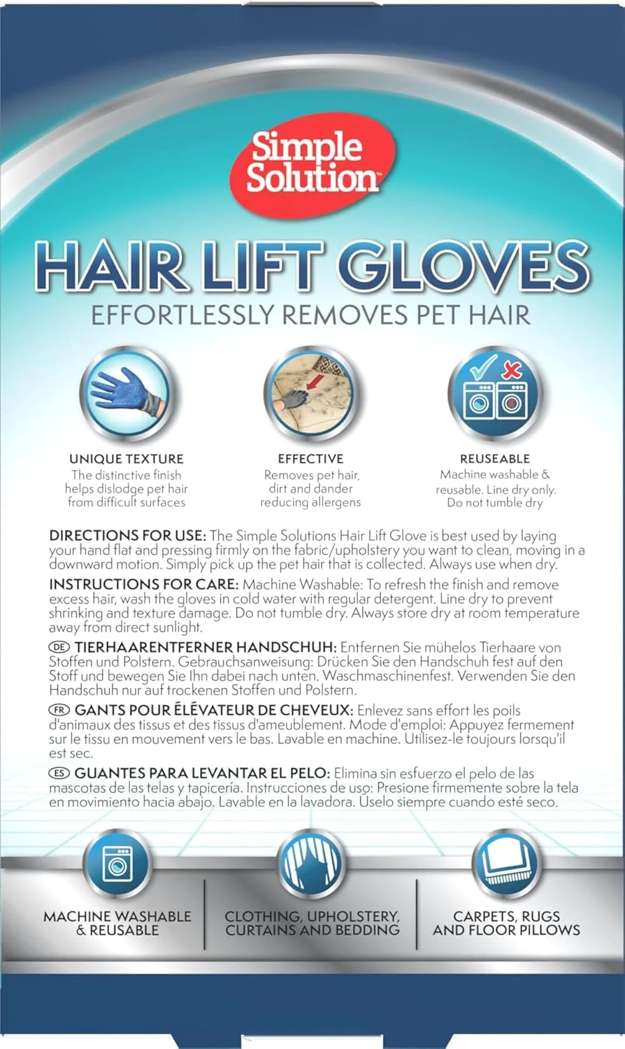 دستکش رفع موی حیوانات خانگی با راه حل ساده