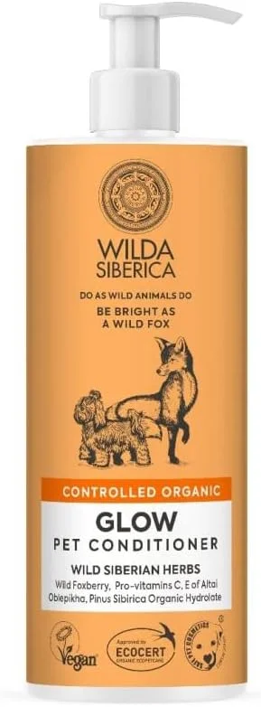 نرم کننده درخشان کننده حیوانات خانگی ویلدا سیبریکا، ارگانیک کنترل شده، طبیعی و وگان، 400 میلی لیتر