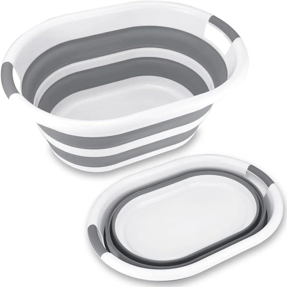 وان حمام چند منظوره حیوانات خانگی SHENGYI، وان تاشو 40 لیتری برای شستشوی توله سگ، گربه و حیوانات کوچک، ظرف نگهداری تاشو 10.6 گالنی، سبد لباسشویی پلاستیکی قابل حمل