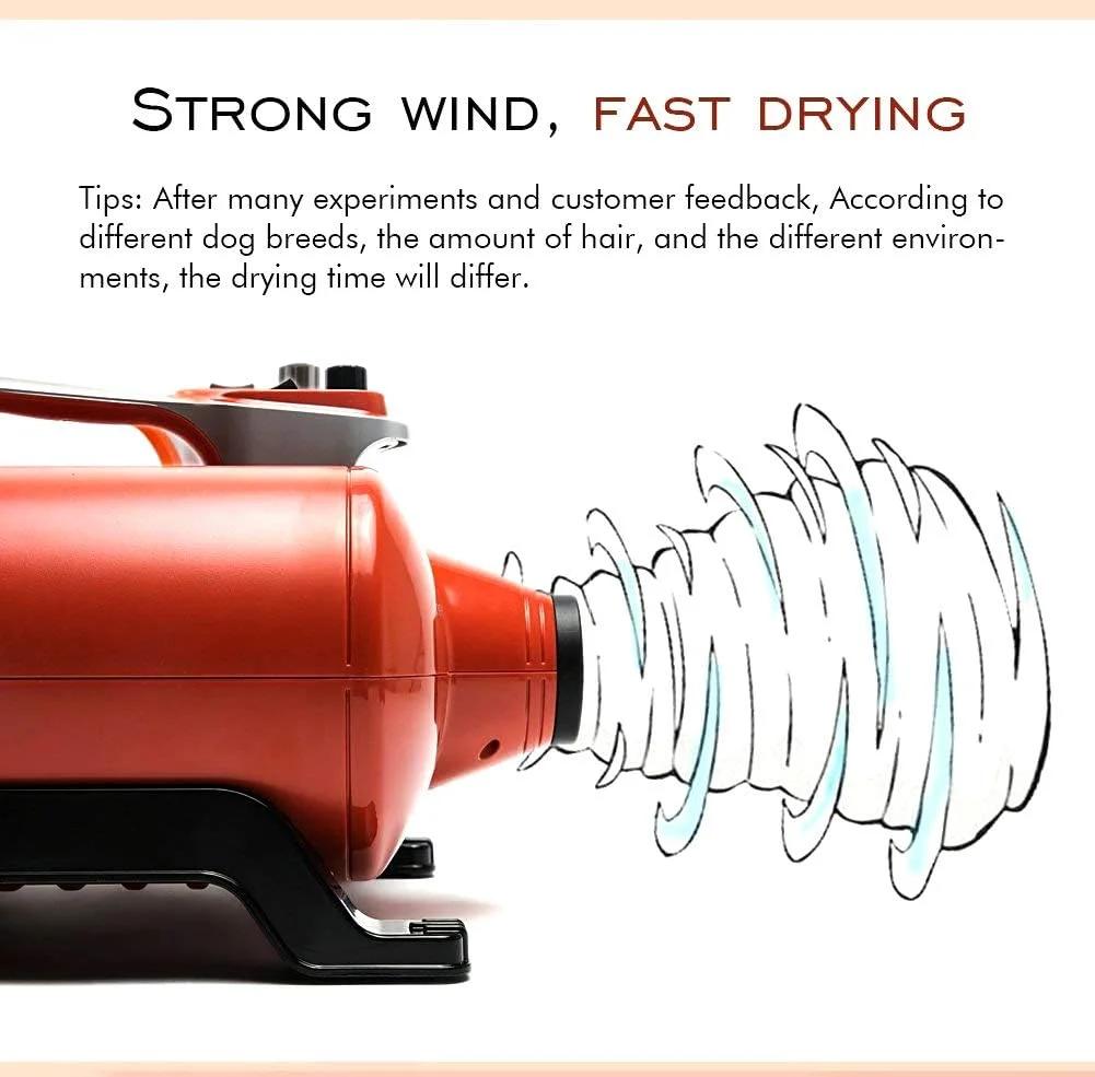 سشوار خشک کن موی سگ و حیوانات خانگی حرفه ای پرسرعت شرنبائو 6.0 اسب بخار (DHD-3000F)