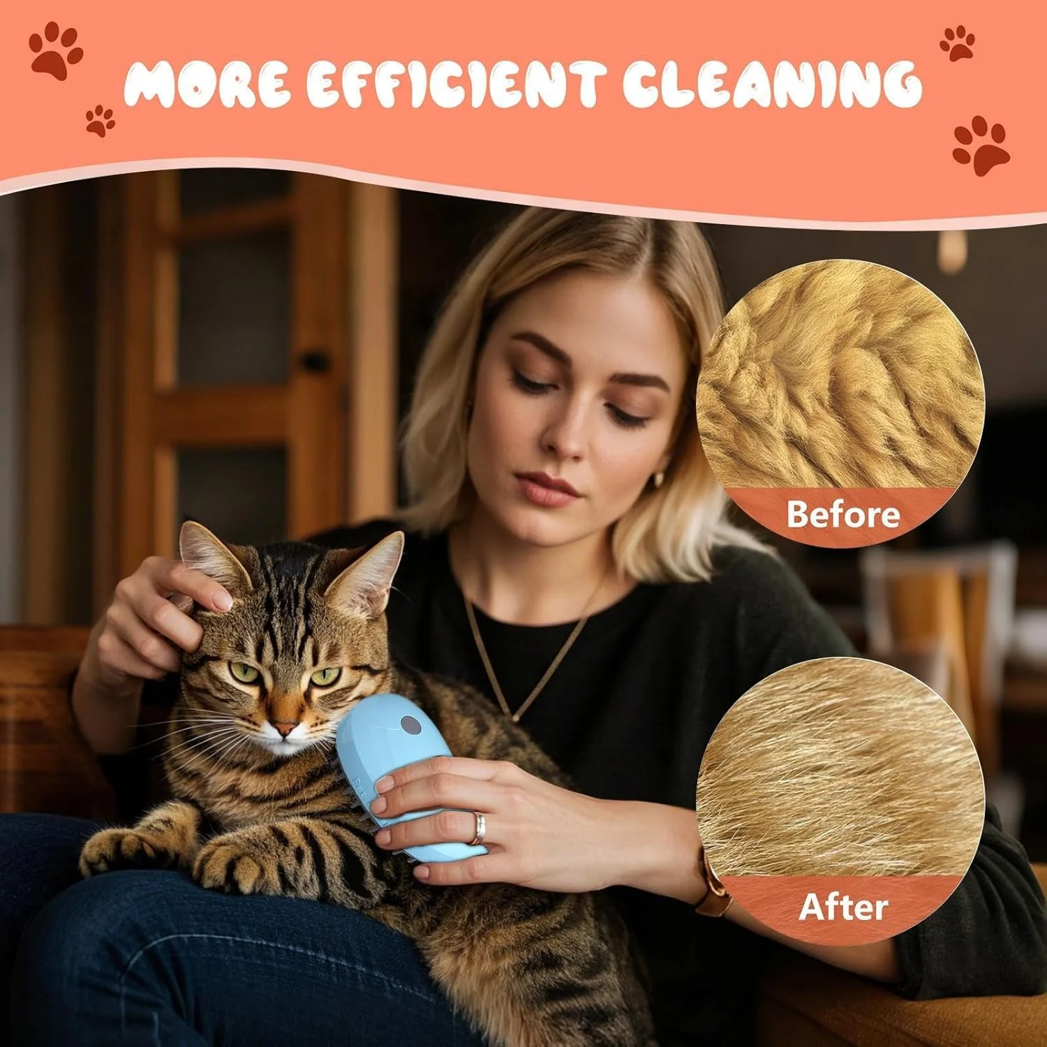 شانه اسپری حیوانات خانگی، برس ریزش موی گربه 4 در 1، شانه نظافت شارژی برای تمیز کردن، مراقبت، ماساژ، حمام و دوش داخلی شانه اسپری حیوانات خانگی، برس ریزش موی گربه 4 در 1، شانه نظافت شارژی برای تمیز کردن، مراقبت، ماساژ، حمام و دوش داخلی